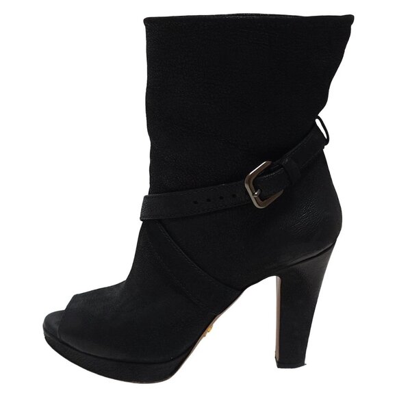 PRADA - Black Nubuck Women's Boots 176-070825 - Picture 1 of 6